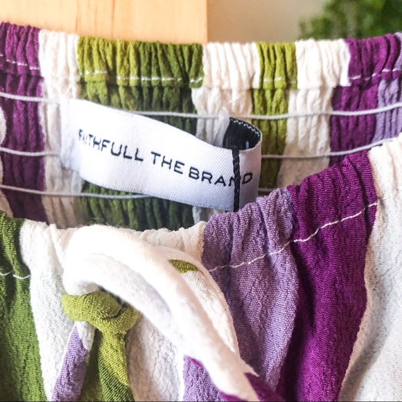 Revolve Faithfull the Brand Iris Mini Dress Delilah Stripe - Picture 7 of 11